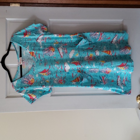 SALE... EUC Adorable T-Shirt Dress🩵💜 - Picture 1 of 5